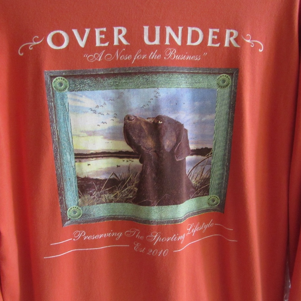 Over Under A Nose For Business Tee T-Shirt Long Sleeve Shirt PIMA Cotton Mens